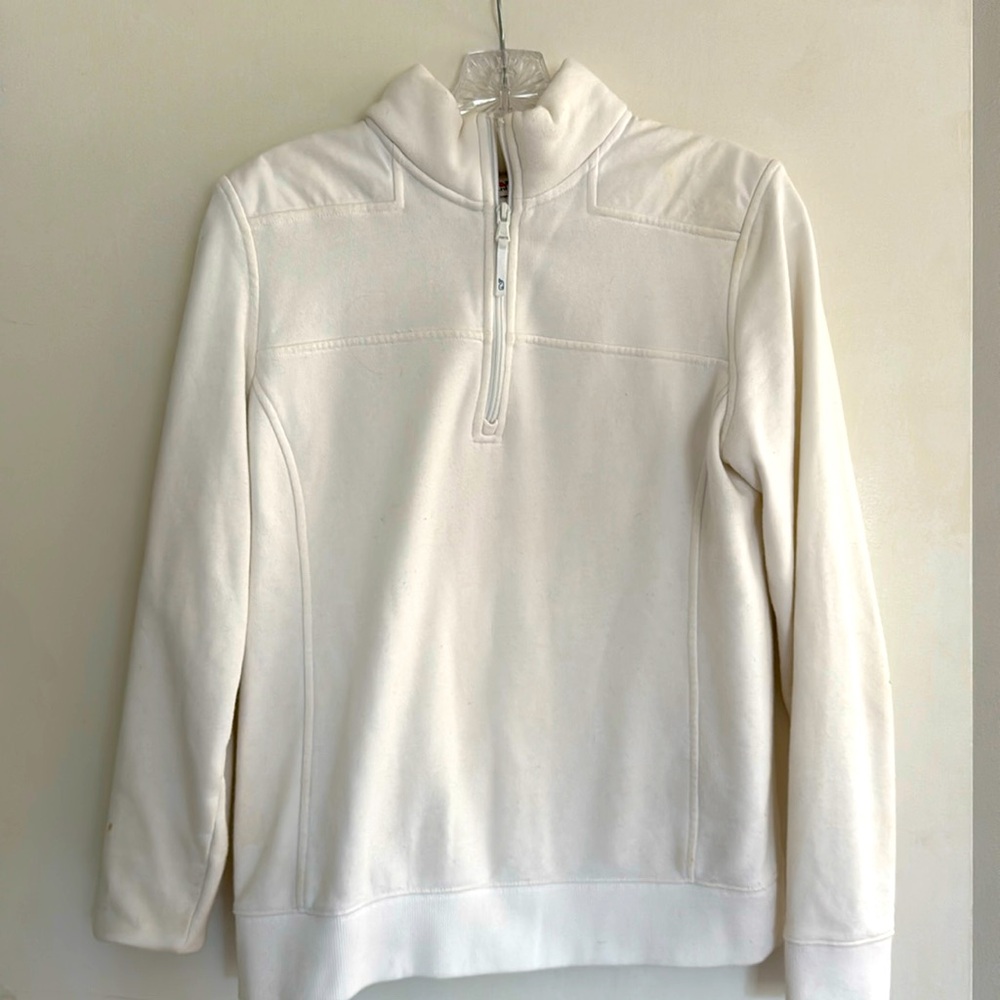 Vineyard Vines white Shep jacket quarter-zip